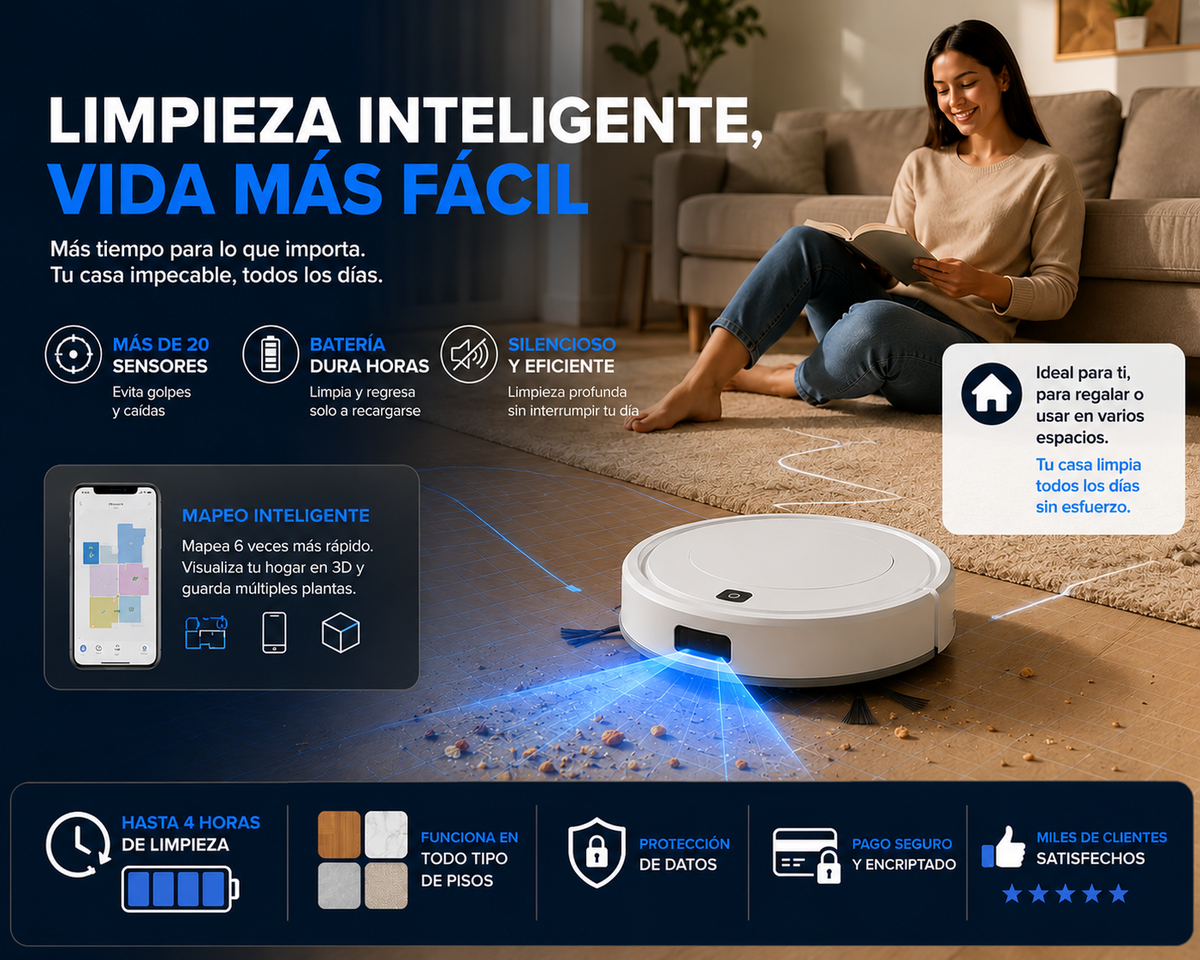 Combo x 2  Aspiradora Robótico Inteliget