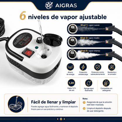 Limpiadora a Vapor Multifuncior